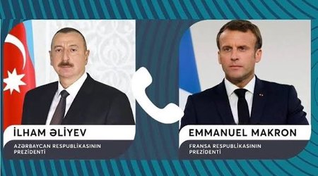 Makron İlham Əliyevə zəng etdi