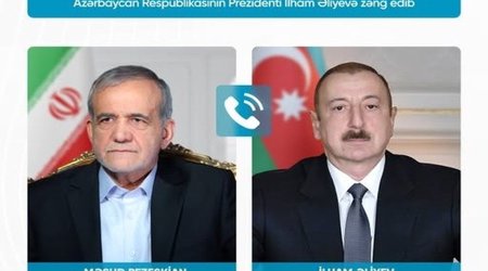 Məsud Pezeşkian İlham Əliyevə zəng edib