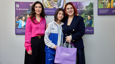 Participants of the “White Suits Girls Best” initiative visited Azercell