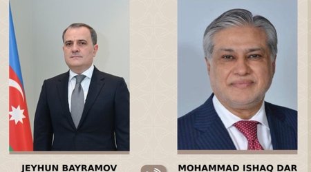 Azerbaijani FM Bayramov, Pakistan FM Ishaq Dar discuss regional security in phone call