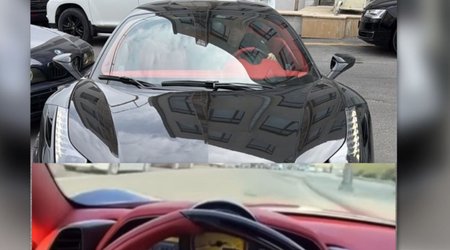Avtobus zolağında hərəkət edən“Ferrari” saxlanılıb