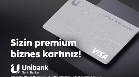 Sahibkarlar üçün yeni imkanlar: Unibank Visa Platinum Business kartı