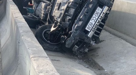 Əflatun Amaşov qəza keçirib- Foto
