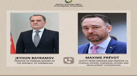 Ceyhun Bayramov və Maksim Prevo arasında telefon danışığı olub