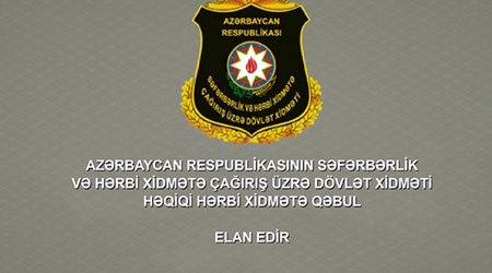 Səfərbərlik Xidməti 34 əməkdaşıilə bağlı Baş Prokurorluğa müraciət edib