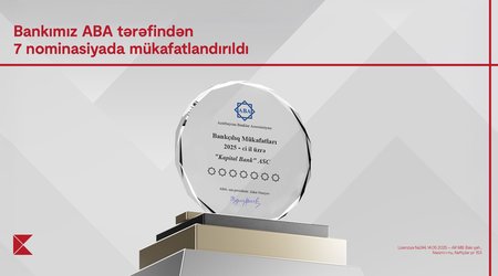 Kapital Bank 7 nominasiya üzrə mükafatlandırıldı