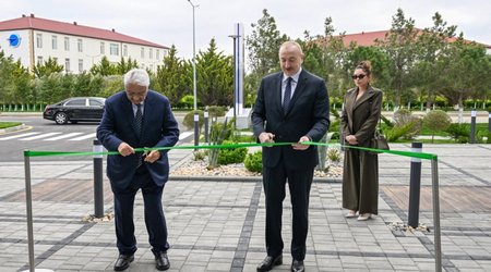 Prezident Milli Aviasiya Akademiyasında Beynəlxalq Təlim Mərkəzinin açılışında iştirak edib