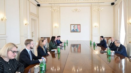 Əliyev Litvanın Baş nazirini qəbul edib
