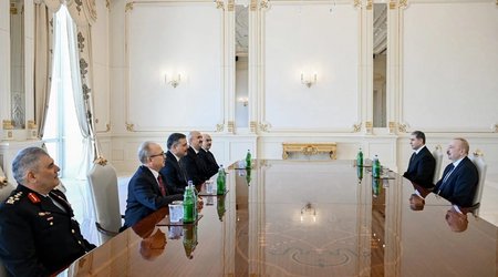 Əliyev Türkiyənin daxili işlər nazirini qəbul edib