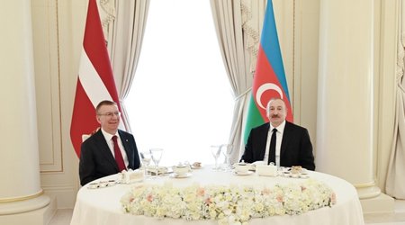 Official luncheon held in honor of Latvian President
