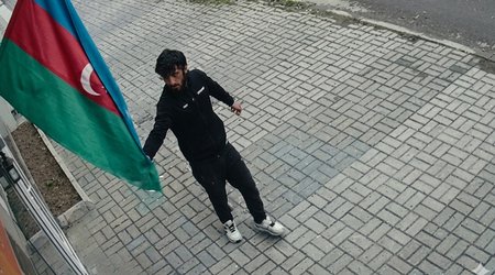 Sumqayıtda Dövlət Bayrağına hörmətsizlik edən şəxs saxlanılıb