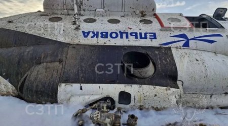 Rusiyada helikopterin sərt enişi zamanı 10 nəfər yaralanıb