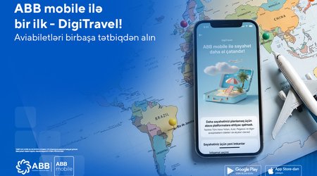 Впервые в стране – теперь авиабилеты можно приобрести
через DigiTravel в ABB mobile!