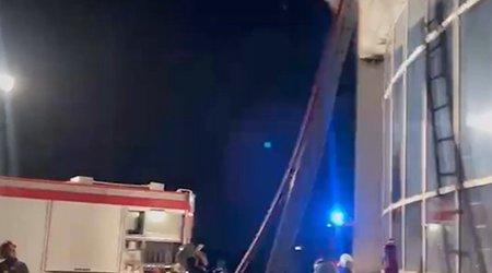 В Мингячевире произошел пожар в сауне гостиницы