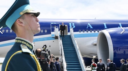Алиев прибыл в Казахстан для участия в саммите ОТГ