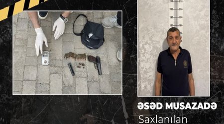 Qobustanda “Makarov” gəzdirən şəxs həbs edilib