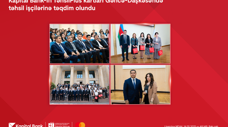 The first mass distribution of TəhsilPlus cards takes place in the Ganja-Dashkasan region