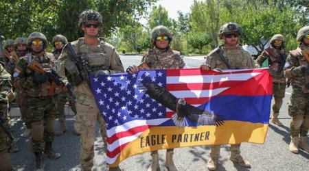 Американские, французские и греческие войска в Армении