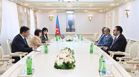 Sahibə Qafarova Qlobal Tolerantlıq və Sülh Şurasının sədri ilə görüşüb