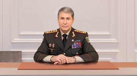 Azerbaijan interior minister congratulates police on 108th anniversary