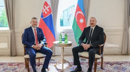 President Ilham Aliyev held one-on-one meeting with President of Slovakia in Shusha