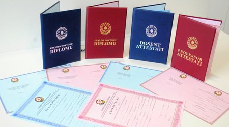 Azərbaycanda altı ayda 15 nəfərə professor, 122 nəfərə dosent elmi adı verilib