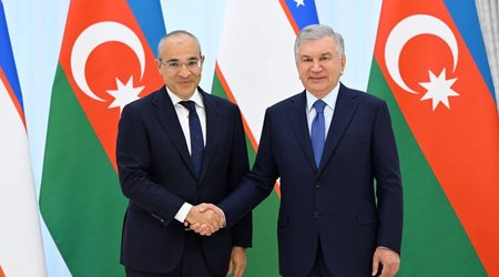Азербайджанский министр у президента Узбекистана