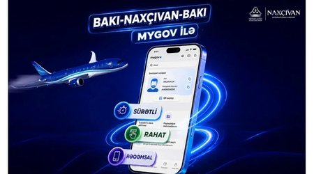 Bakı–Naxçıvan aviareyslərində "mygov"la rəqəmsal qeydiyyatabaşlanılıb