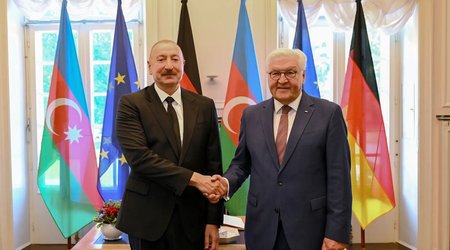 В Берлине проходит встреча Ильхама Алиева и Фридриха Мерца один на один