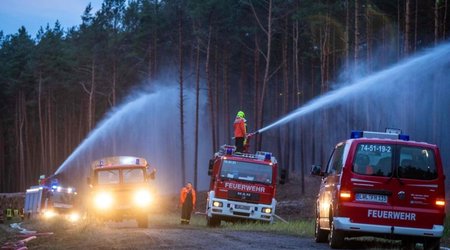 Forest fire forces evacuation of nearly 1,800 residents in western Germany