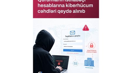 Azərbaycanda qurum hesablarına kiberhücumlar qeydə alınıb — CERT