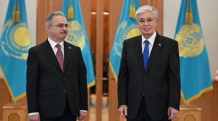 Azərbaycanın Qazaxıstandakı yeni səfiri etimadnaməsini Tokayevə təqdim edib
