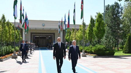 Daşkənddə Prezident İlham Əliyevin rəsmi qarşılanma mərasimi olub - Yenilənib