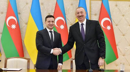 Aliyev congratulates Zelensky and Ukrainian people on 35th anniversary of independence