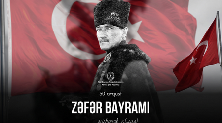 Azərbaycan XİN Türkiyəni Zəfər Bayramı münasibətilə təbrik edib