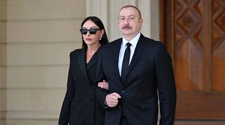 Əliyev xanımı ilə Qırğızıstana rəsmi səfərə gedib