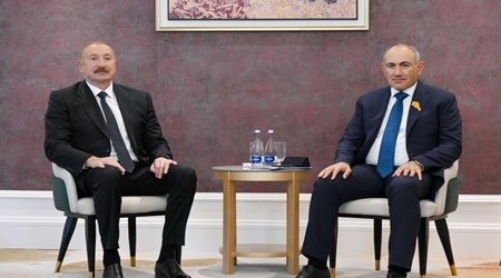 İlham Əliyev və Nikol Paşinyan arasında görüş keçirilir - yenilənib - video