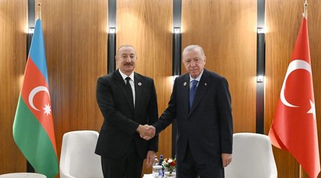 Bişkekdə İlham Əliyev və Rəcəb Tayyib Ərdoğan görüşüb
