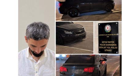 Водитель без прав и под наркотиками задержан за рулем автомобиля без номеров в Баку
