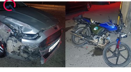 Tovuzda “Ford”la motosiklet toqquşub,xəsarət alan var