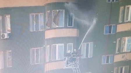 Masazırda yaşayış binasında yanğın baş verib