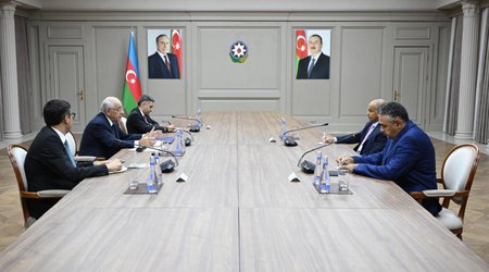 Əli Əsədov Beynəlxalq Üzgüçülük Federasiyasının prezidenti ilə görüşüb