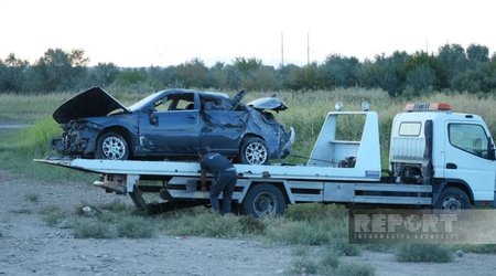 Naxçıvan-Sədərək yolunda avtomobil aşıb, 5 nəfər xəsarət alıb