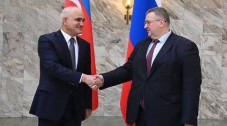 Mustafayev Rusiyada Rusiya rəsmiləri və işgüzar dairələrin nümayəndələri ilə görüşüb