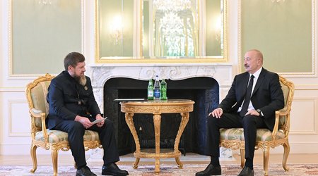 İlham Əliyev Ramzan Kadırovu qəbul edib