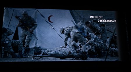 “44” bədii filmi təqdim olunub: çəkilişlərə 2500 hərbçi cəlb edilib