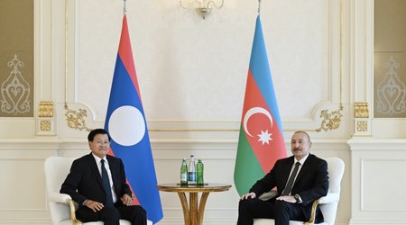 Ильхам Алиев провел переговоры с президентом Лаоса Тхонглуном Сисулитом