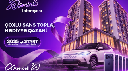Azercell-in yubiley lotereyasında Fakturasız xətt abunəçiləri üçün hər həftə 7 iPhone və bir Toyota Corolla Cross uduşa çıxarılır!