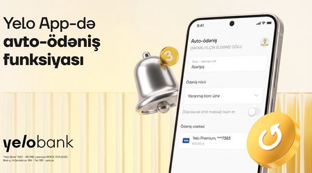 Yelo App-də avto-ödəniş funksiyası istifadəyə verildi