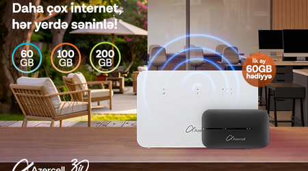 Enjoy more affordable data packs with Azercell MiFi and Wi-Fi devices